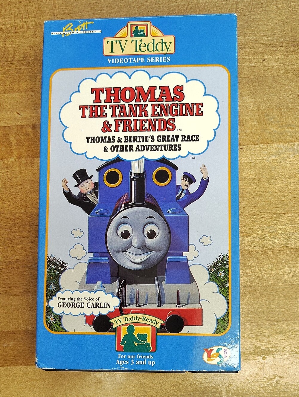 Thomas & Friends , Thomas & Bertie’s Great Race VHS 1993 TV Teddy George Carlin